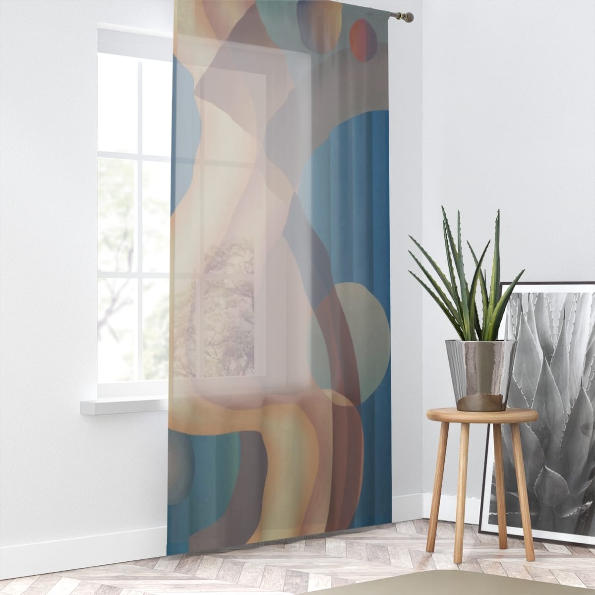 Art Window Curtain, Artist Stuart Walker, Artwork 