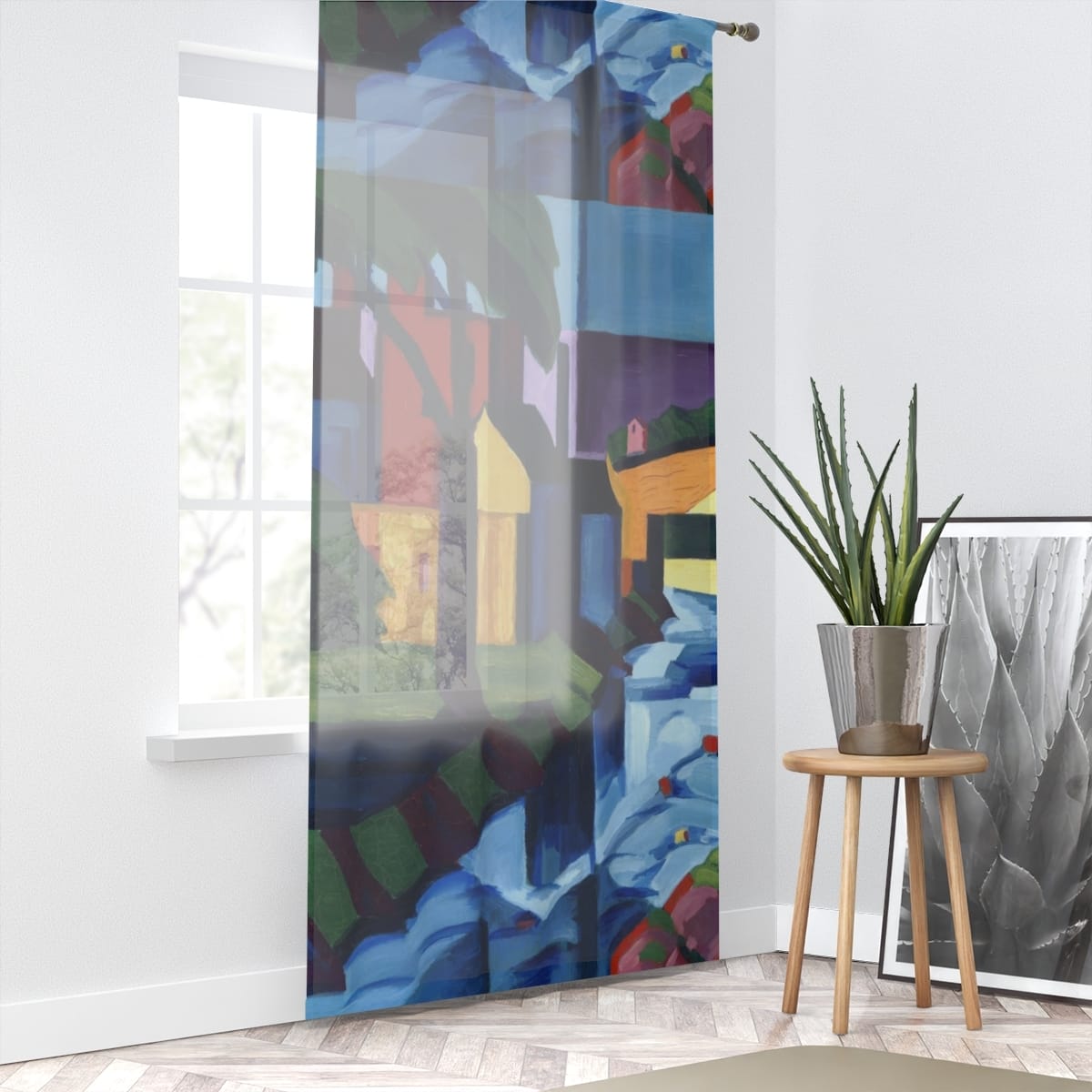 Art Window Curtain, Artist Oscar Bluemner, Artwork 