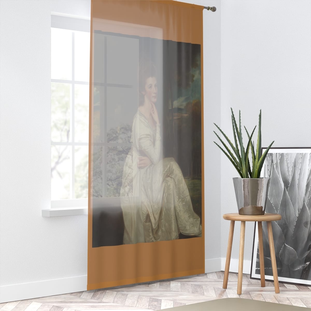 Art Window Curtain, Artist George Romney, Artwork 