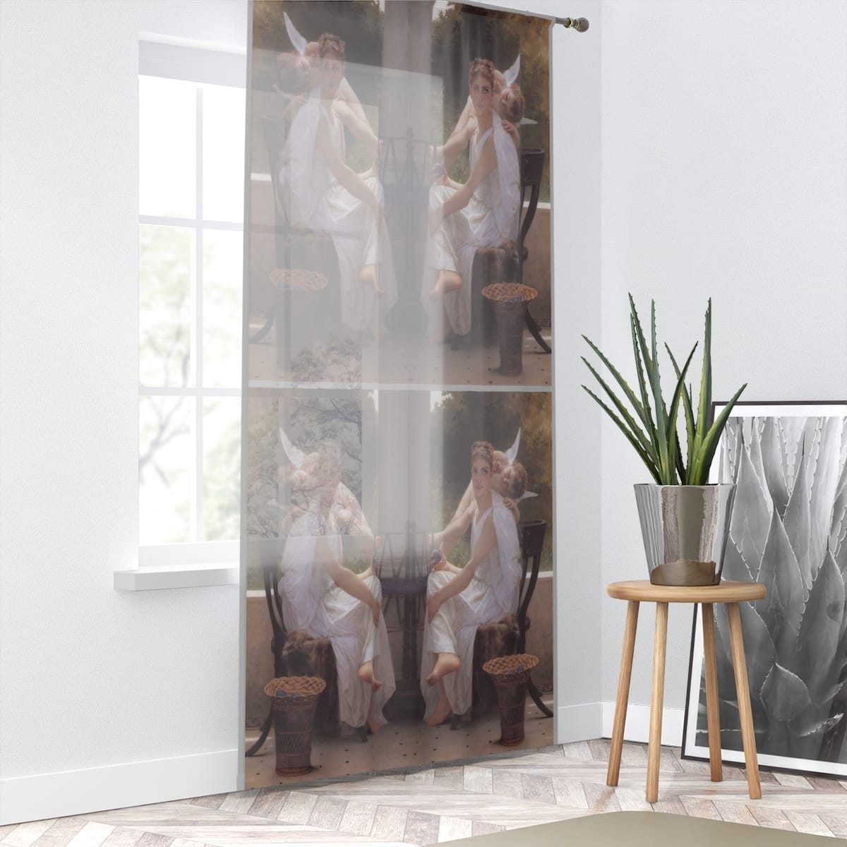 Art Window Curtain, Artist William Adolphe Bouguereau, Artwork 