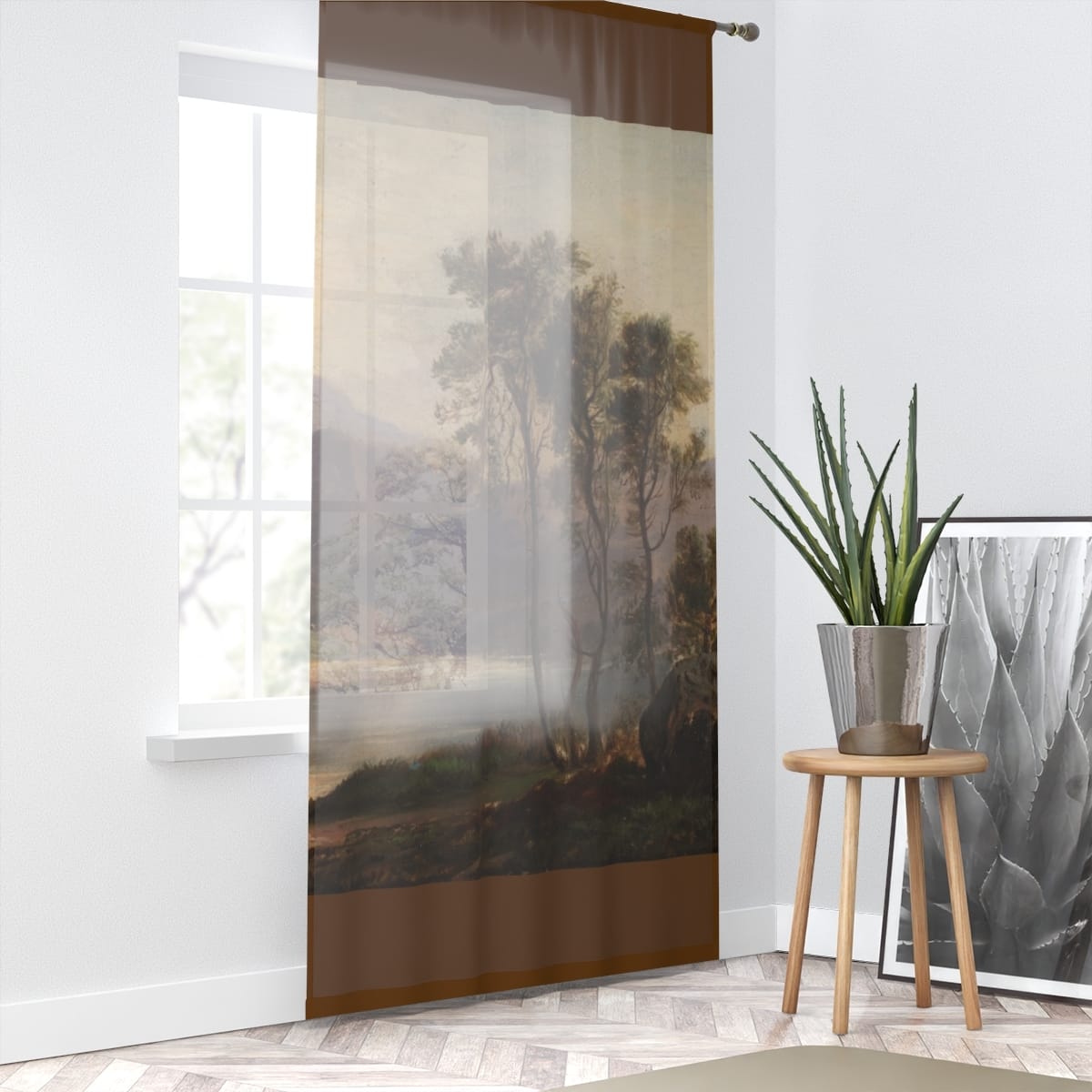 Art Window Curtain, Artist Robert S Duncanson, Artwork 