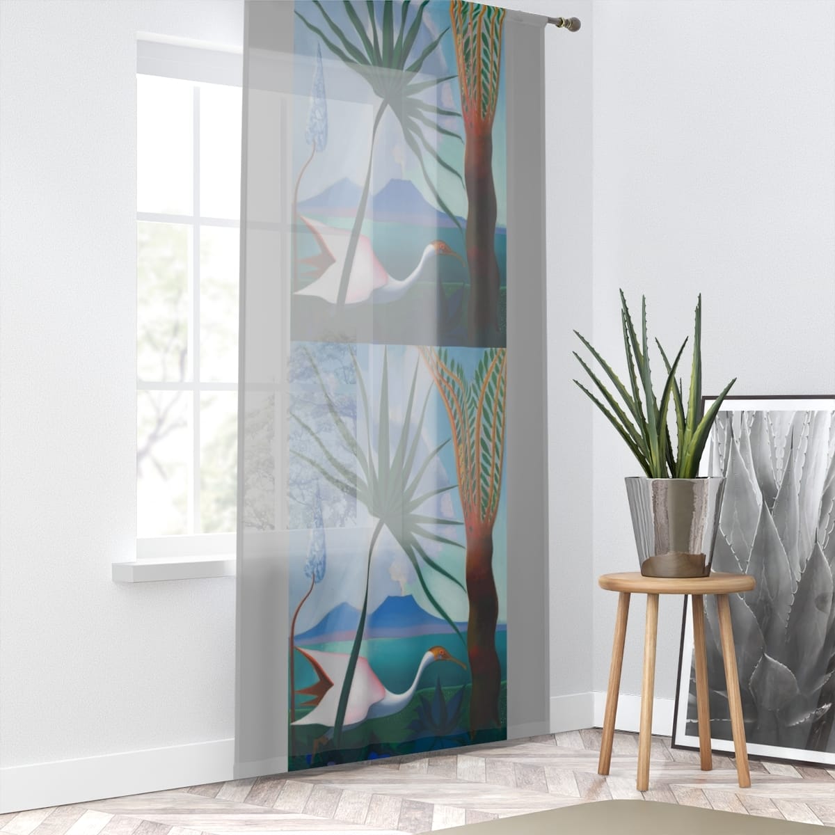 Art Window Curtain, Artist Joseph Stella, Artwork 