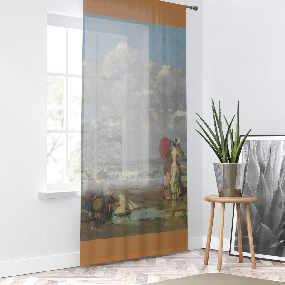 Art Window Curtain, Artist Pericles Pantazis, Artwork 