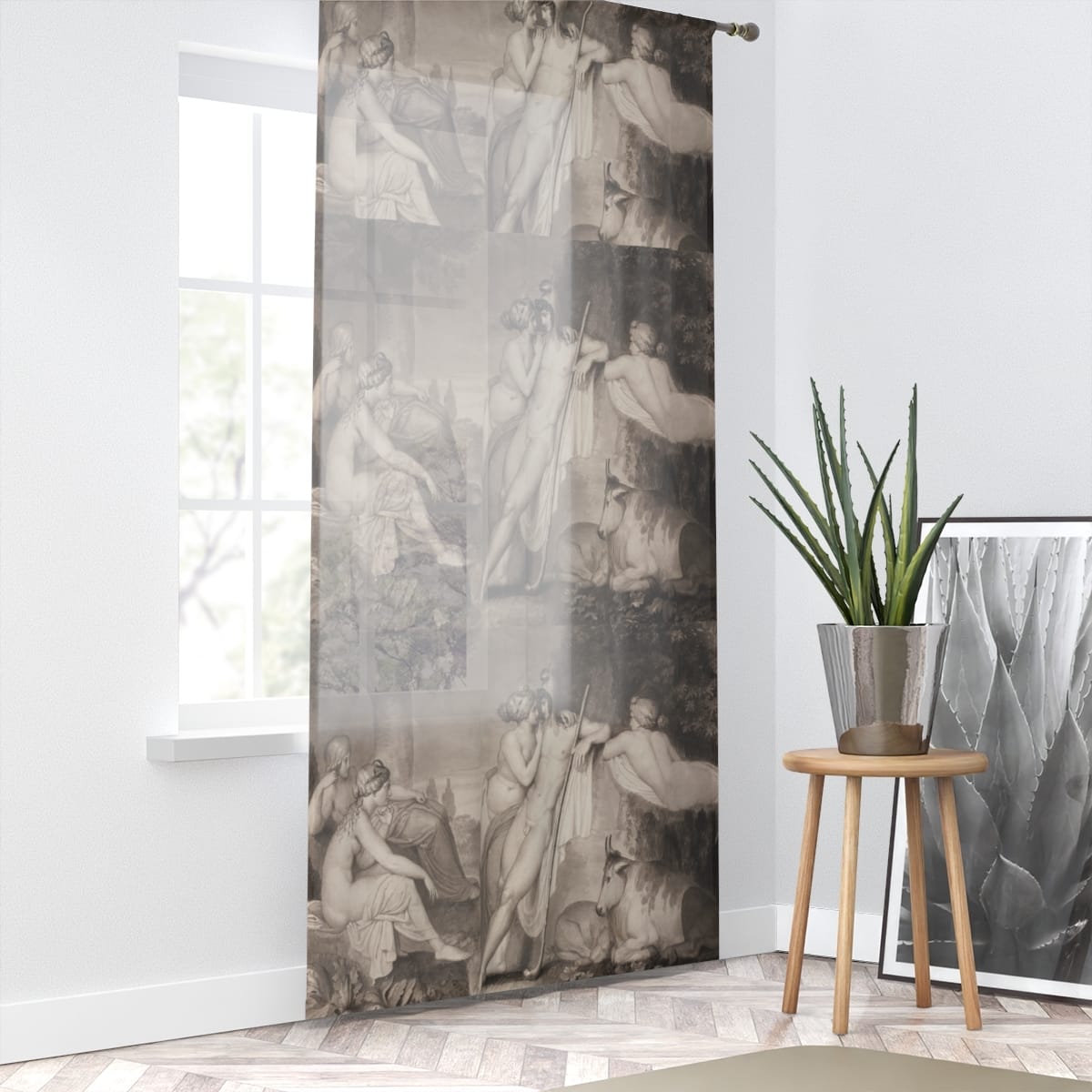 Art Window Curtain, Artist John Flaxman, Artwork 