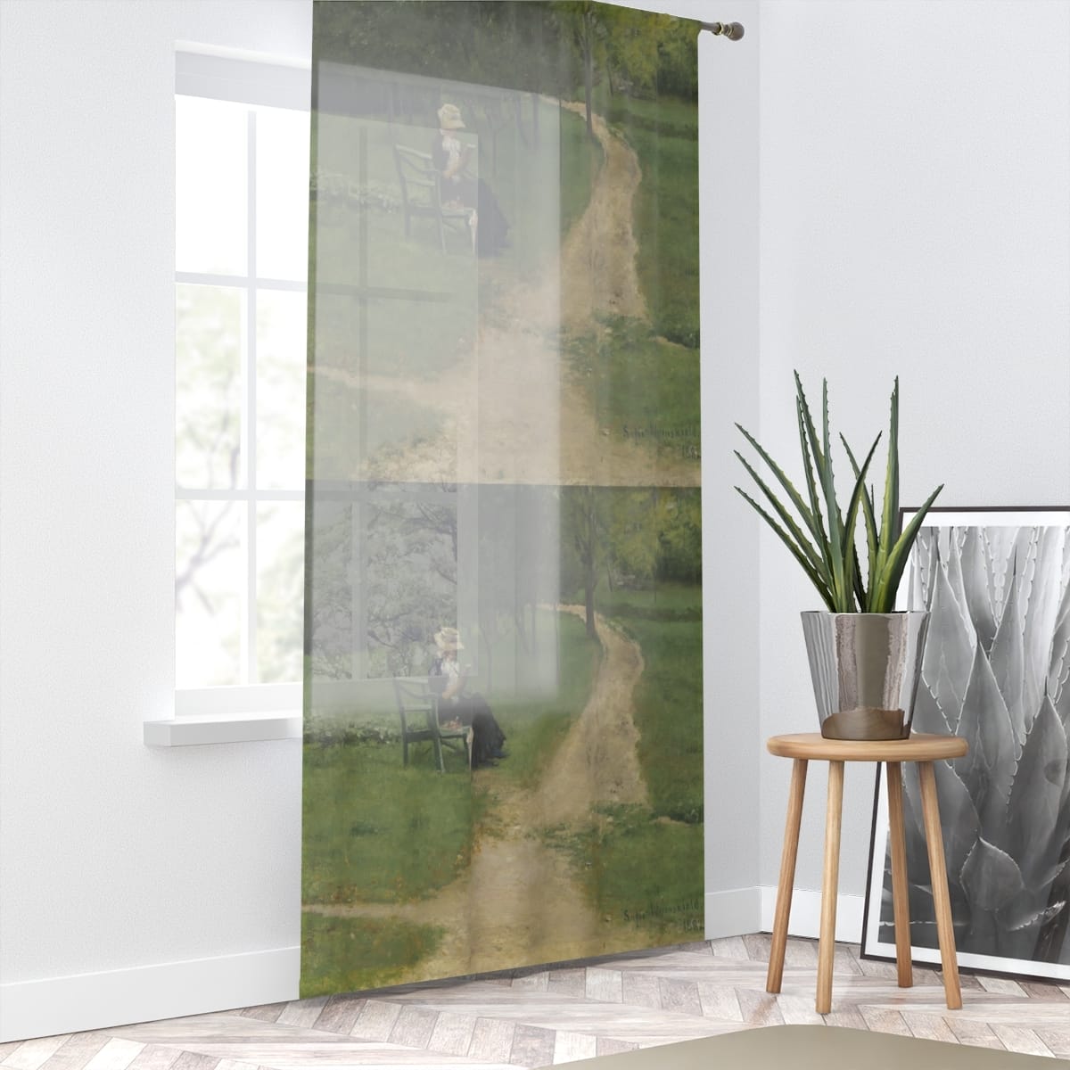 Art Window Curtain, Artist Sofie Werenskiold, Artwork 