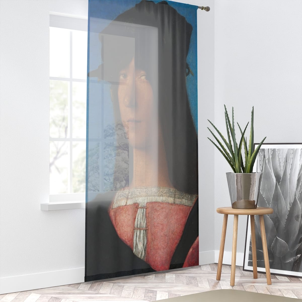 Art Window Curtain, Artist Bartolomeo Veneto, Artwork 