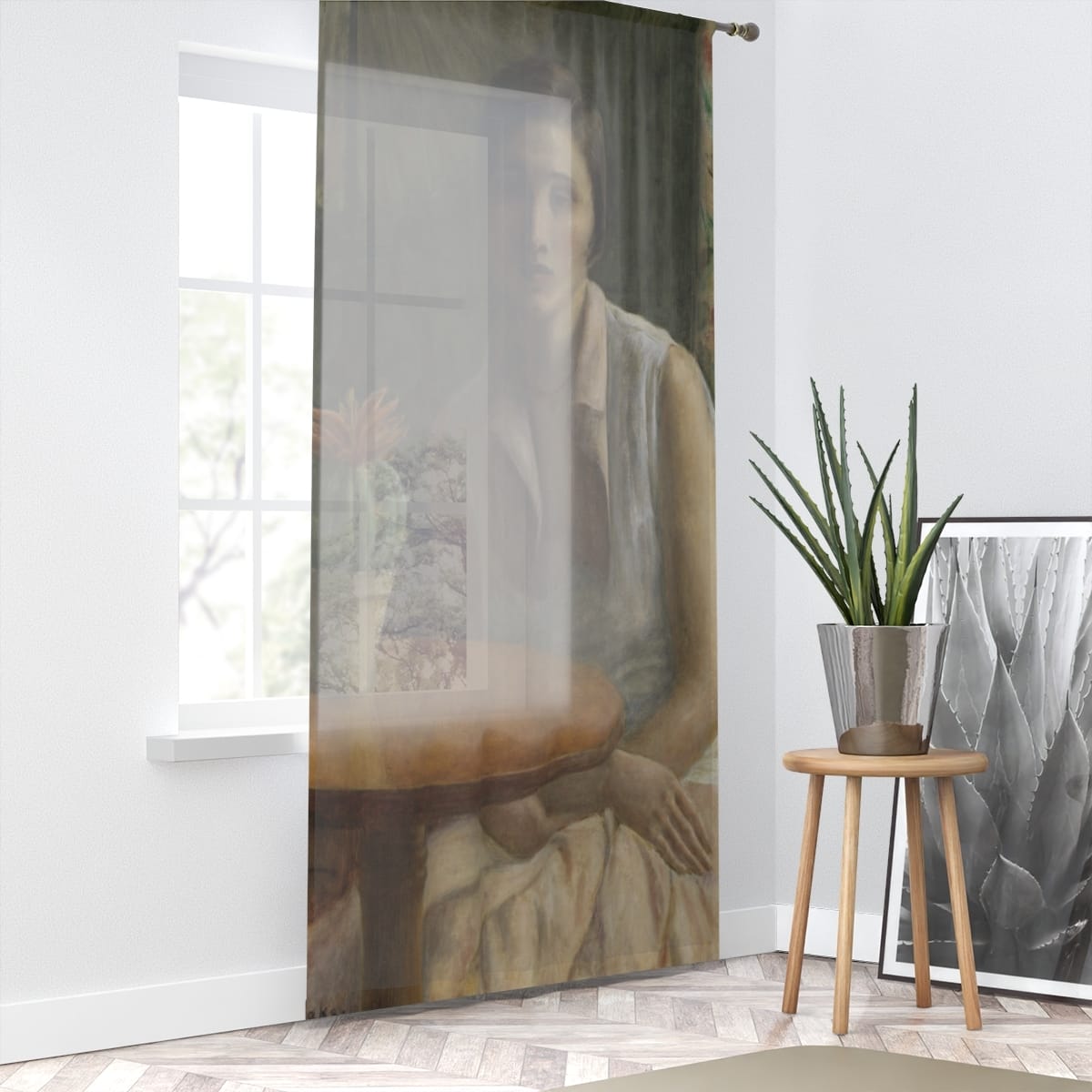 Art Window Curtain, Artist Frederick Carl Frieseke, Artwork 