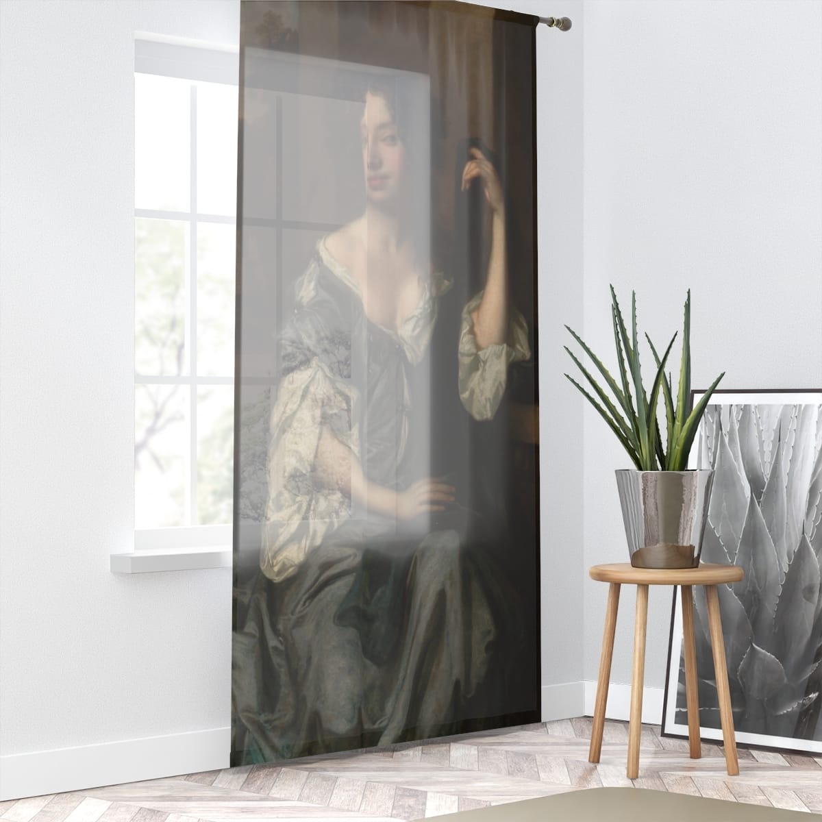 Art Window Curtain, Artist Peter Lely, Artwork 