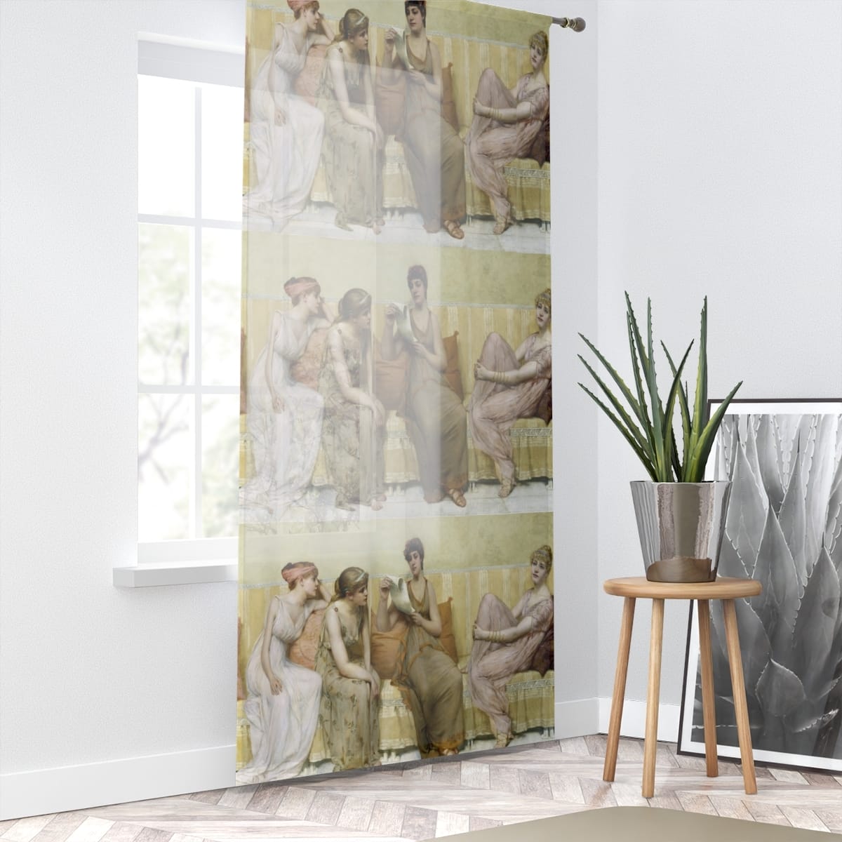 Art Window Curtain, Artist Francis Davis Millet, Artwork 