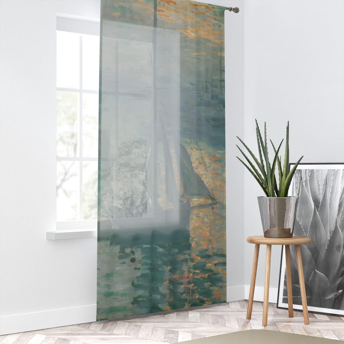 Art Window Curtain, Artist Claude Monet, Artwork 