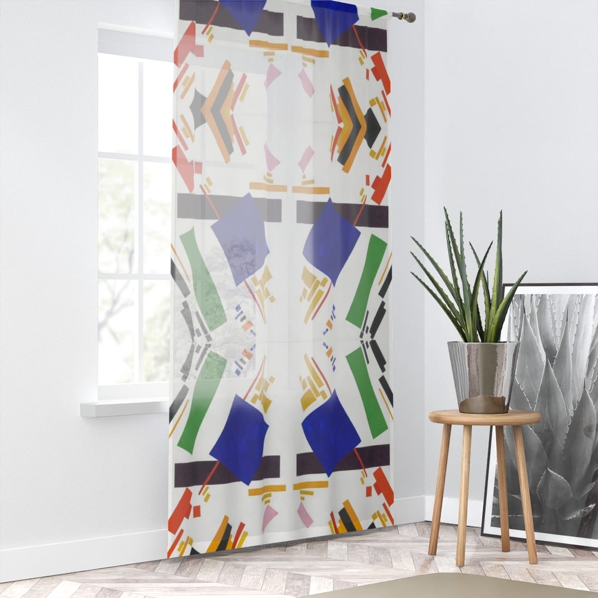 Art Window Curtain, Artist Kazimir Malevich, Artwork 
