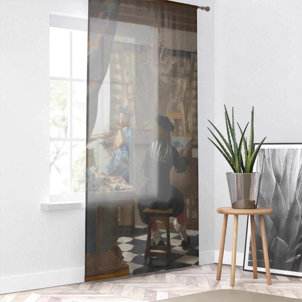 Art Window Curtain, Artist Johannes Vermeer, Artwork 