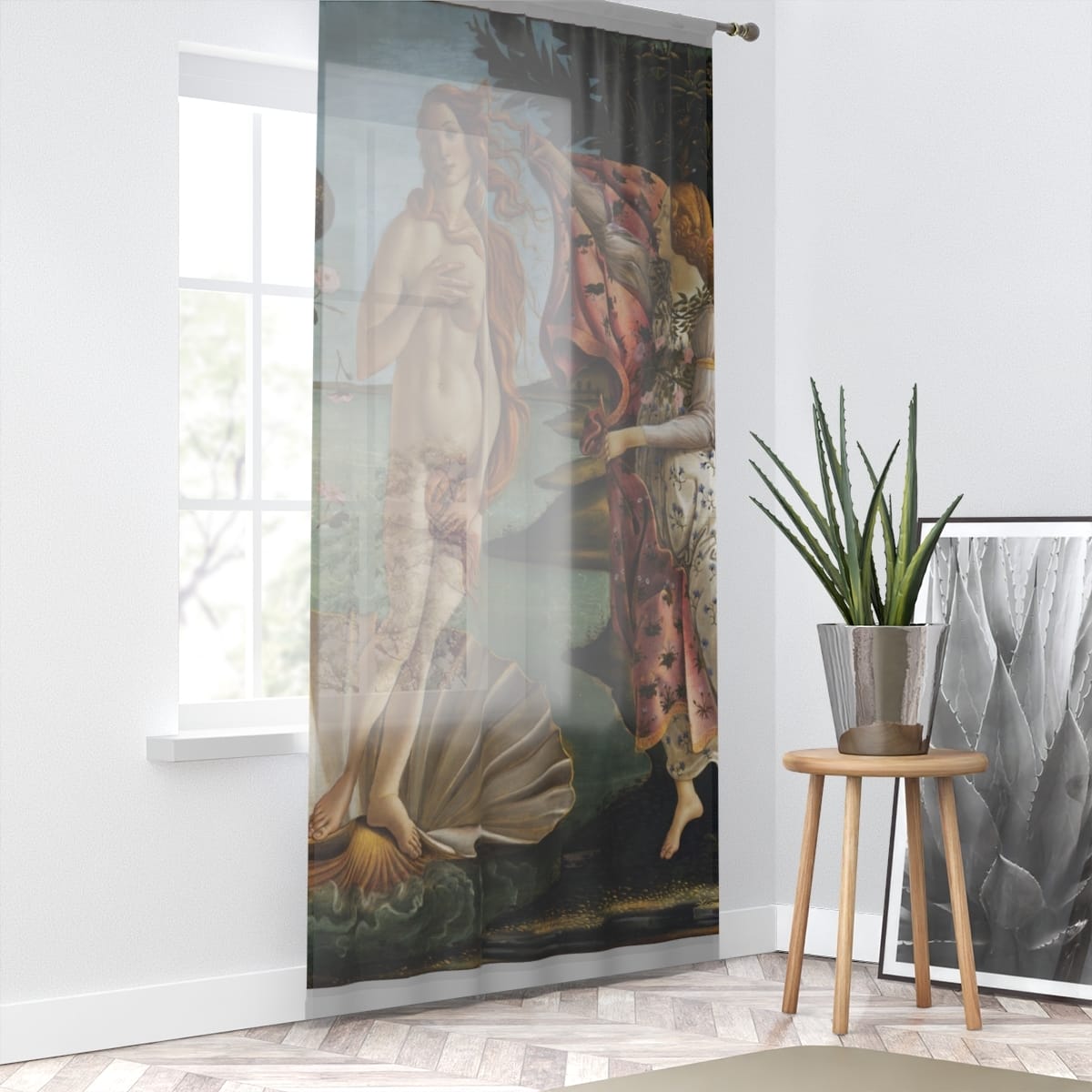 Art Window Curtain, Artist Sandro Botticelli, Artwork 