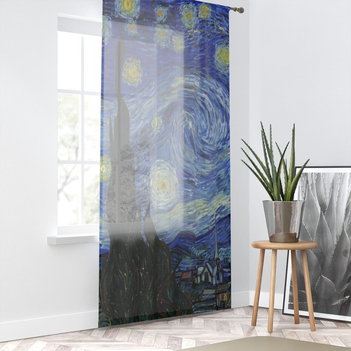 Art Window Curtain, Artist Vincent Van Gogh, Artwork 