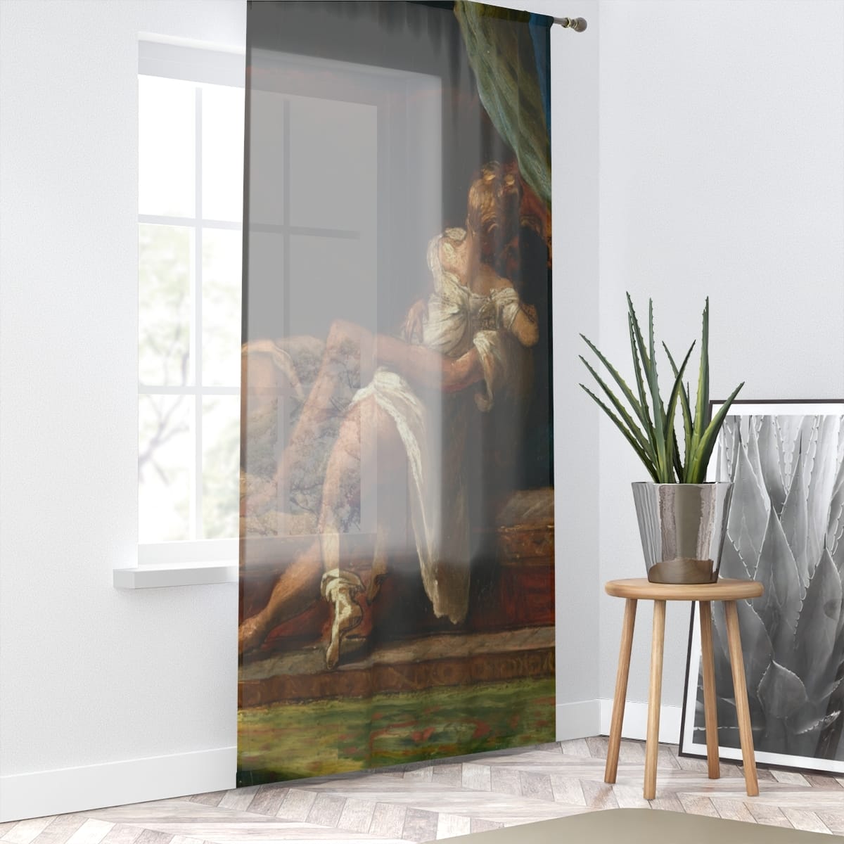 Art Window Curtain, Artist Theodore Gericault, Artwork 