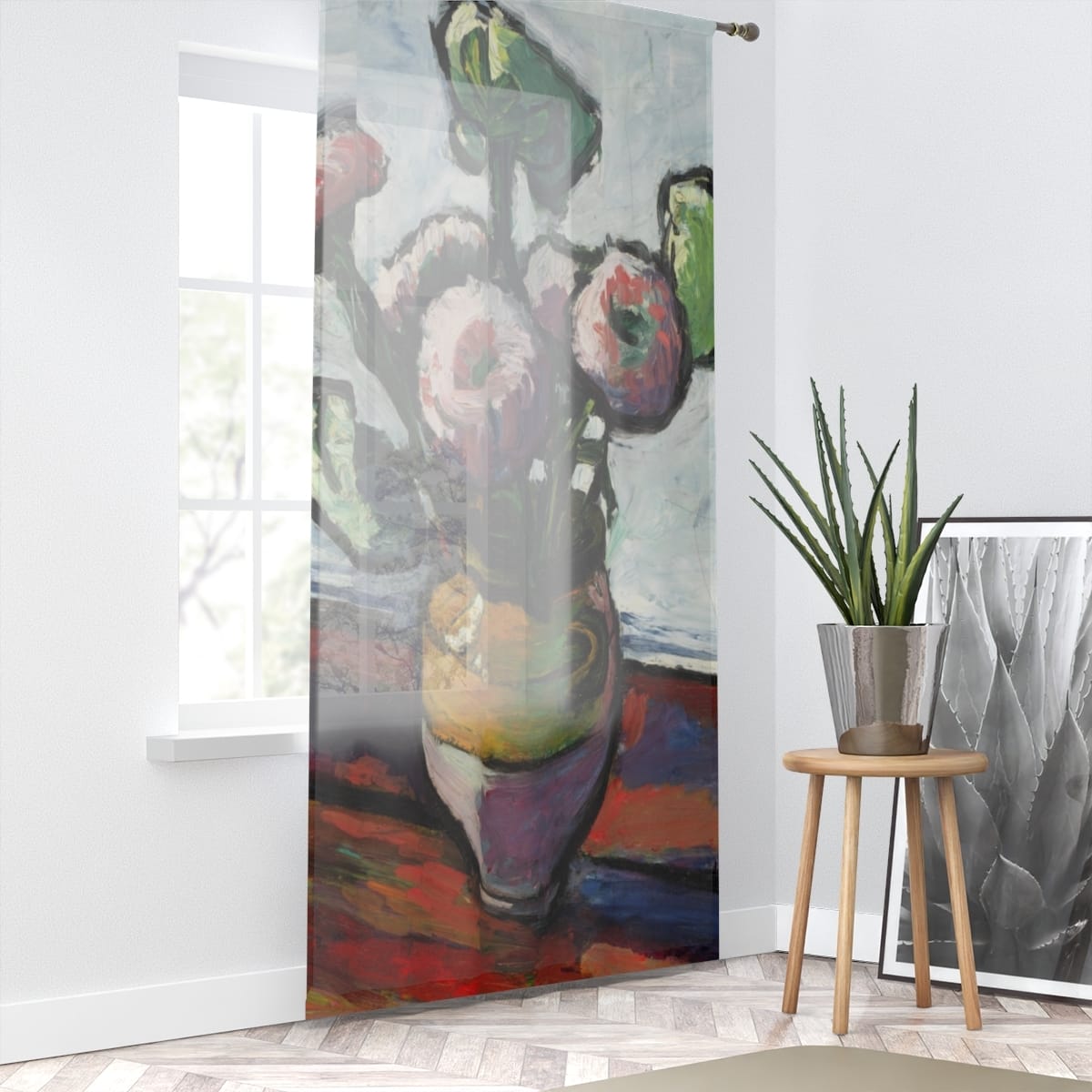 Art Window Curtain, Artist Henry Lyman Sayen, Artwork 