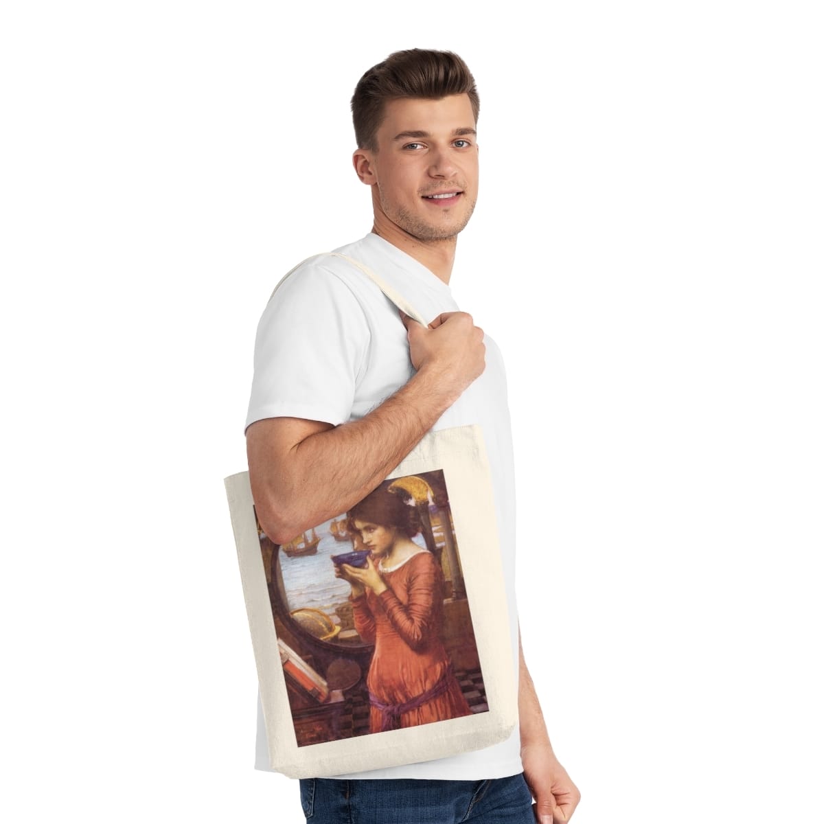 Art Woven Tote Bag, Artist John William Waterhouse, Artwork 