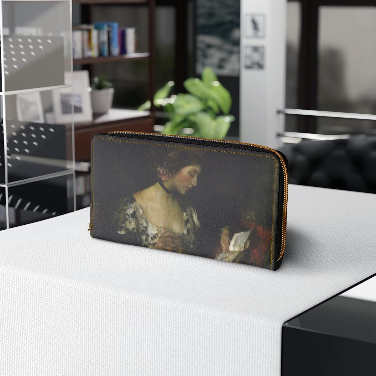 Art Zipper Wallet, Artist James Jebusa Shannon, Artwork 