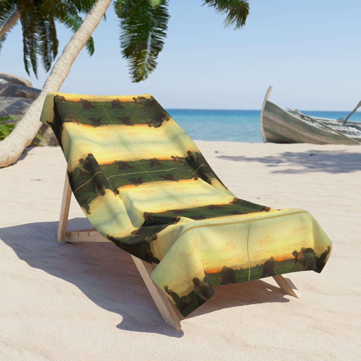 Beach Art Towel, Artist Jules Breton, Artwork 