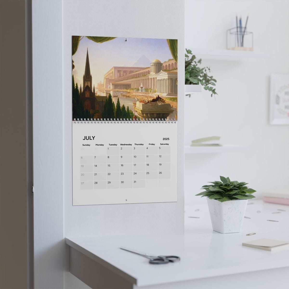Calendar 2025, Artist Thomas Cole, Artwork 