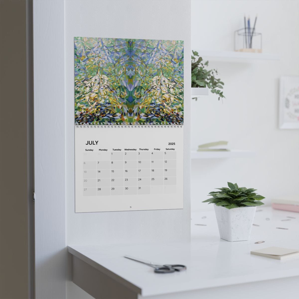 Calendar 2025, Artist Joseph Stella, Artwork 