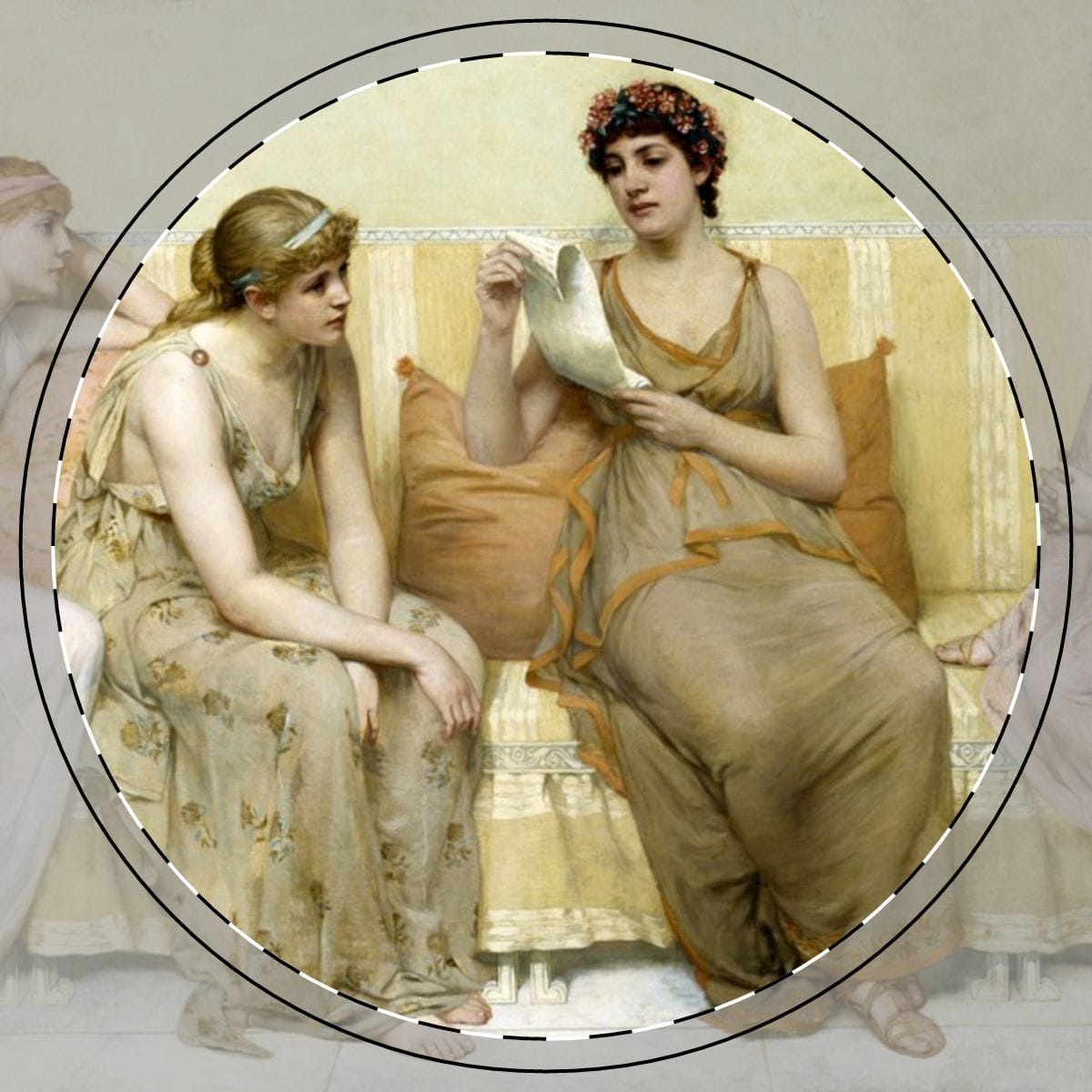 Ceramic Art Coaster, Artist Francis Davis Millet, Artwork 