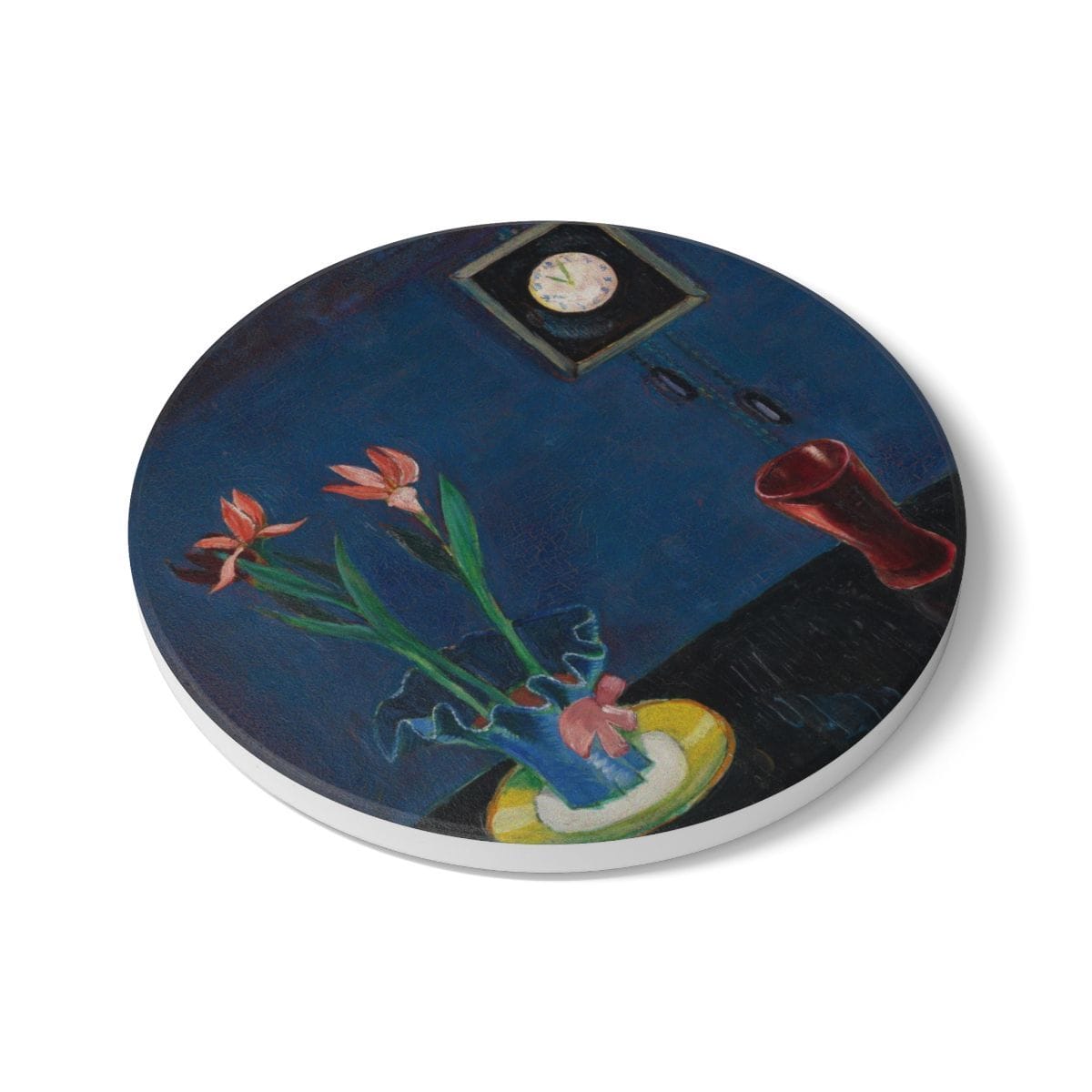 Ceramic Art Coaster, Artist Walter Gramatte, Artwork 