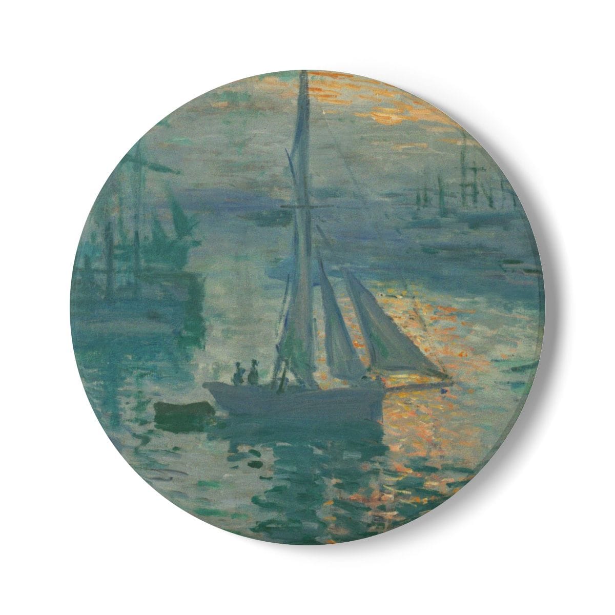 Ceramic Art Coaster, Artist Claude Monet, Artwork 