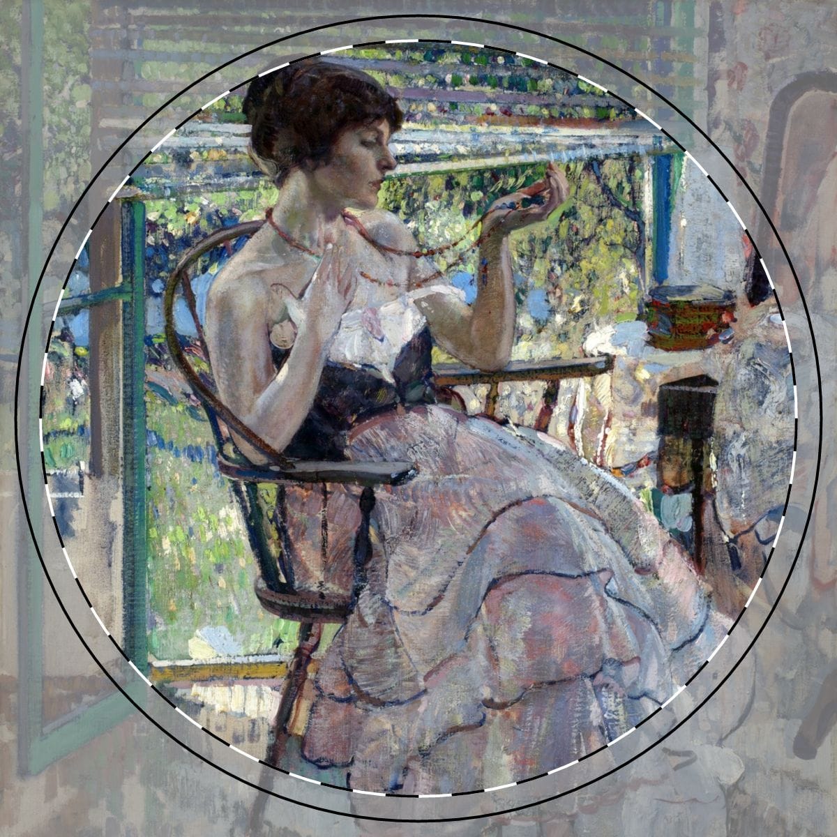 Ceramic Art Coaster, Artist Richard E Miller, Artwork 