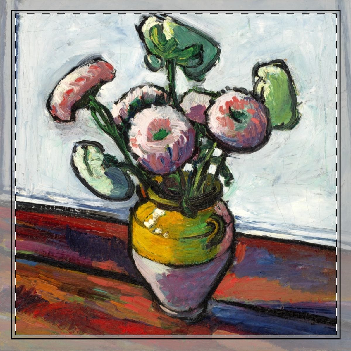 Cotton Twill Art Napkin, Artist Henry Lyman Sayen, Artwork 