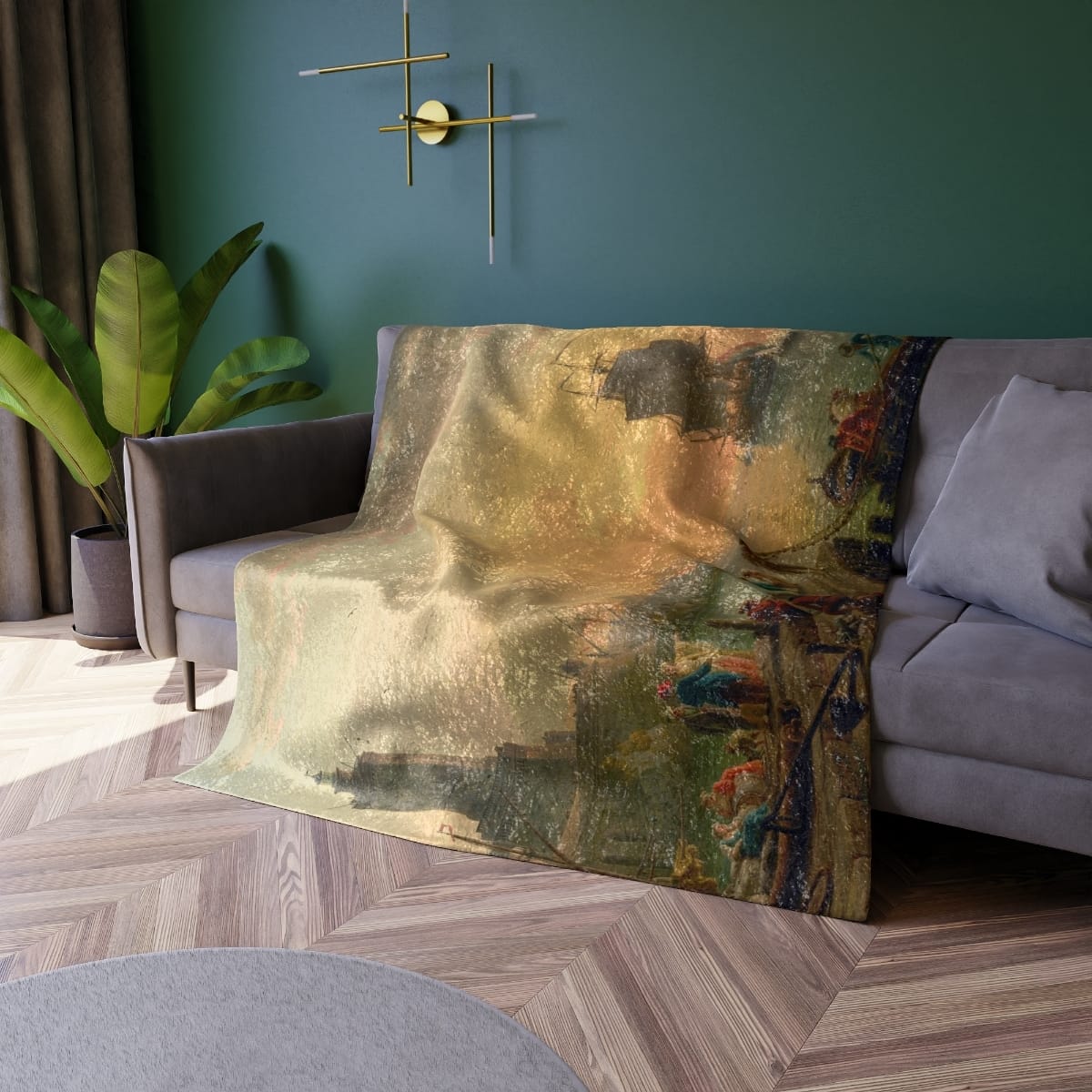 Crushed Velvet Art Blanket