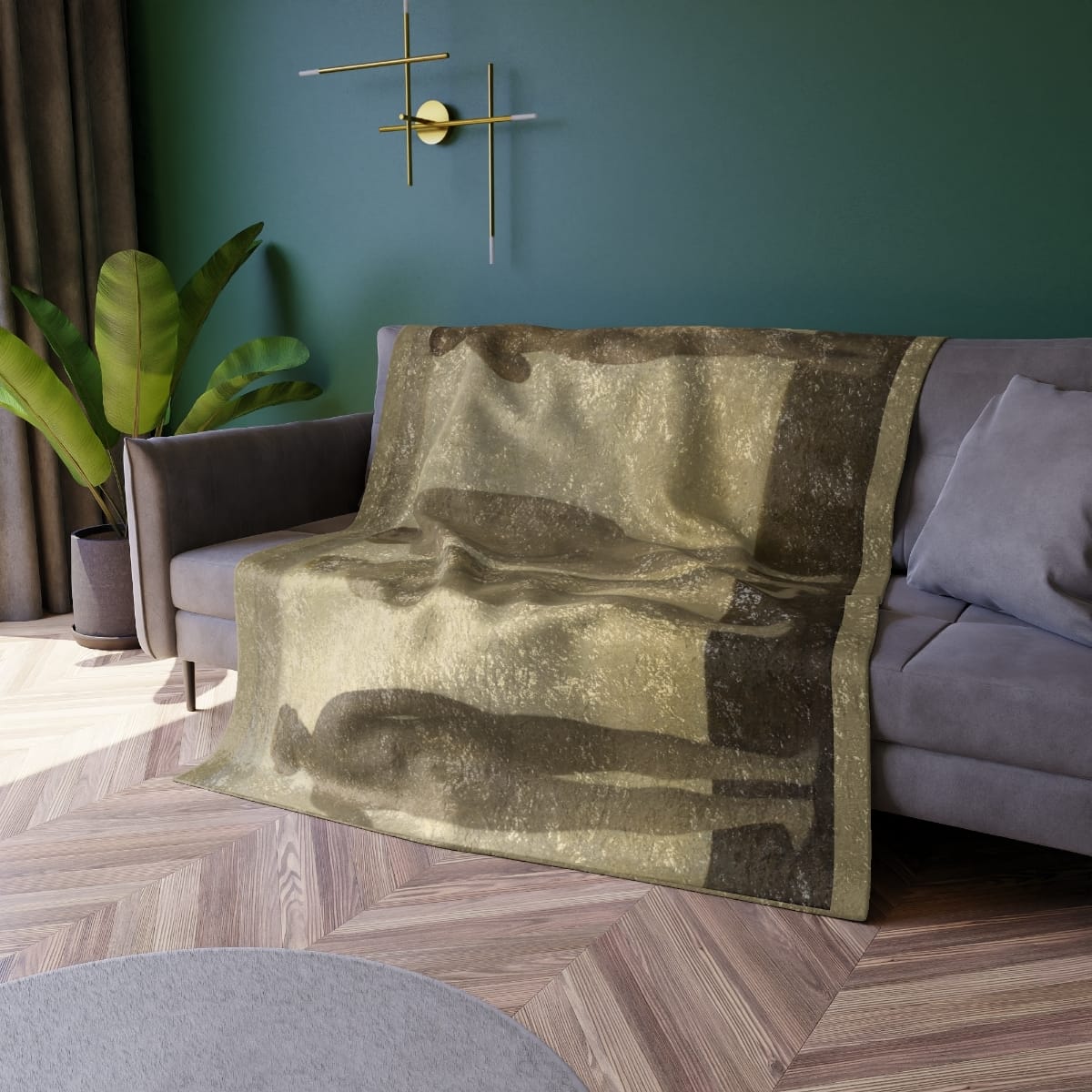 Crushed Velvet Art Blanket