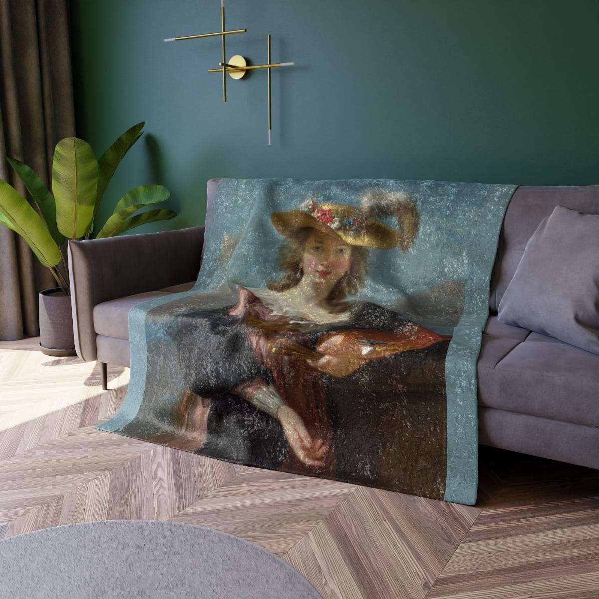 Crushed Velvet Blanket, Artist Elisabeth Louise Vigee Le Brun, Artwork 