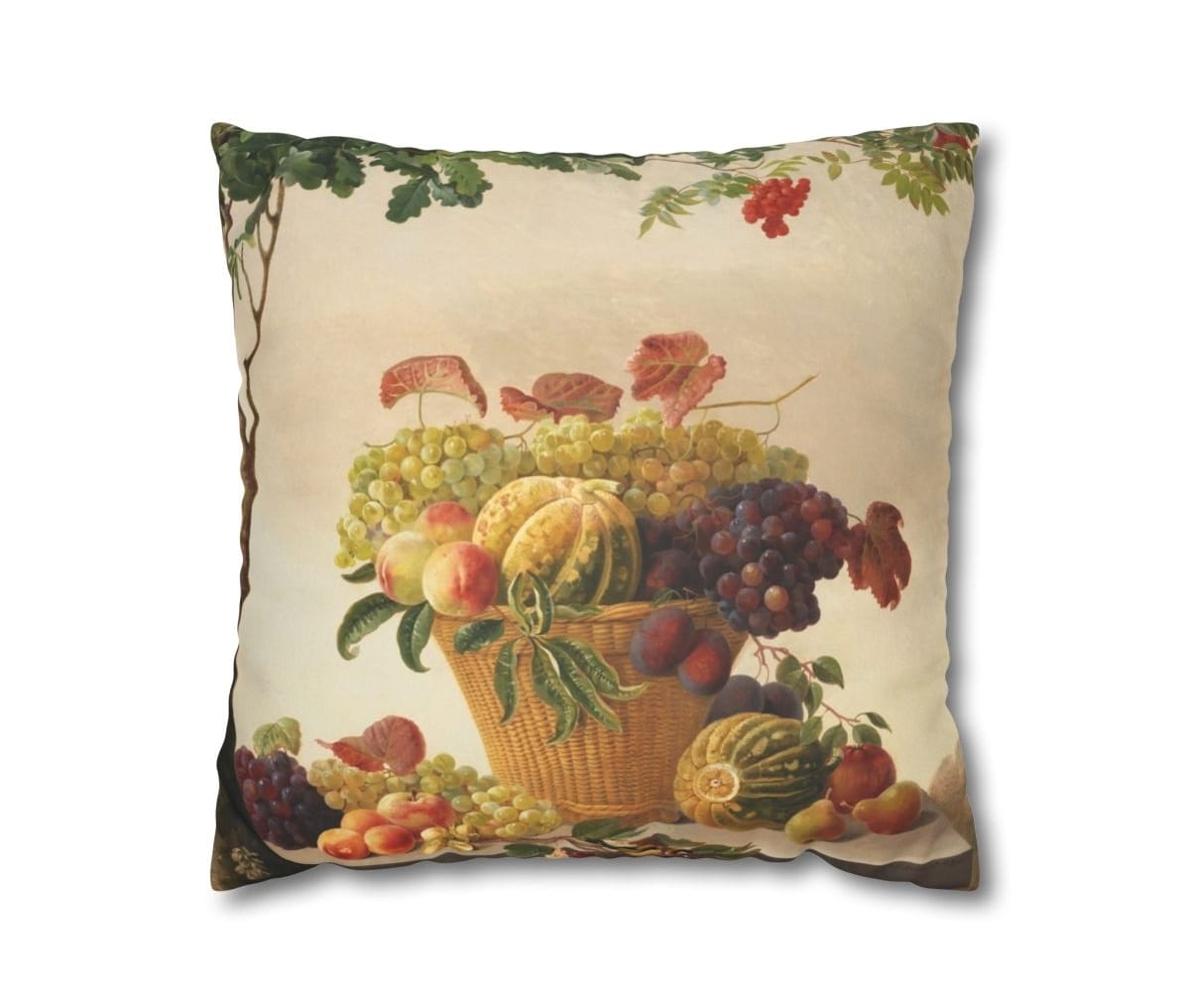 Faux Suede Square Art Pillowcase, Artist Christine Lovmand, Artwork 