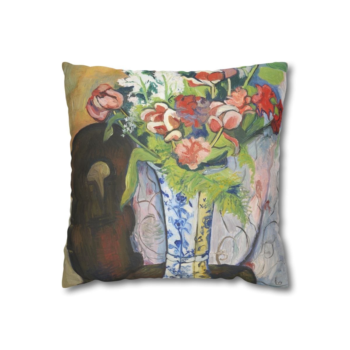Faux Suede Square Art Pillowcase, Artist Suzanne Valadon, Artwork 