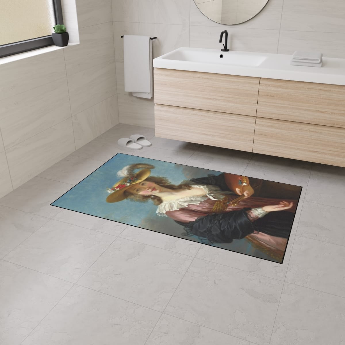 Heavy Duty Floor Art Mat, Artist Elisabeth Louise Vigee Le Brun, Artwork 