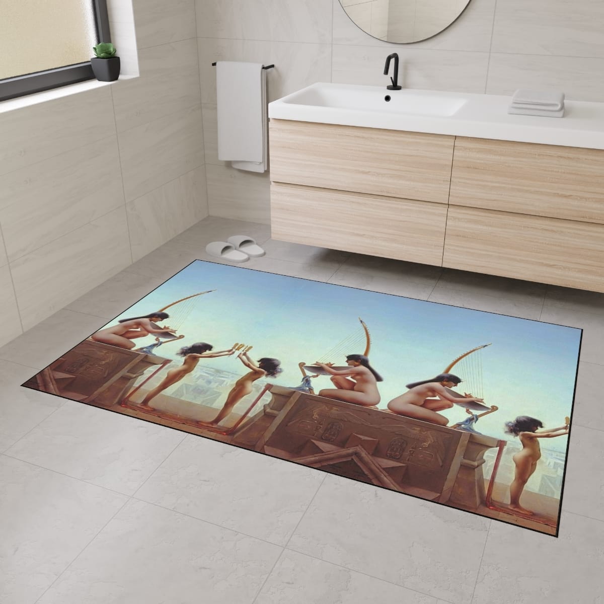 Heavy Duty Floor Art Mat, Artist Luis Ricardo Falero, Artwork 