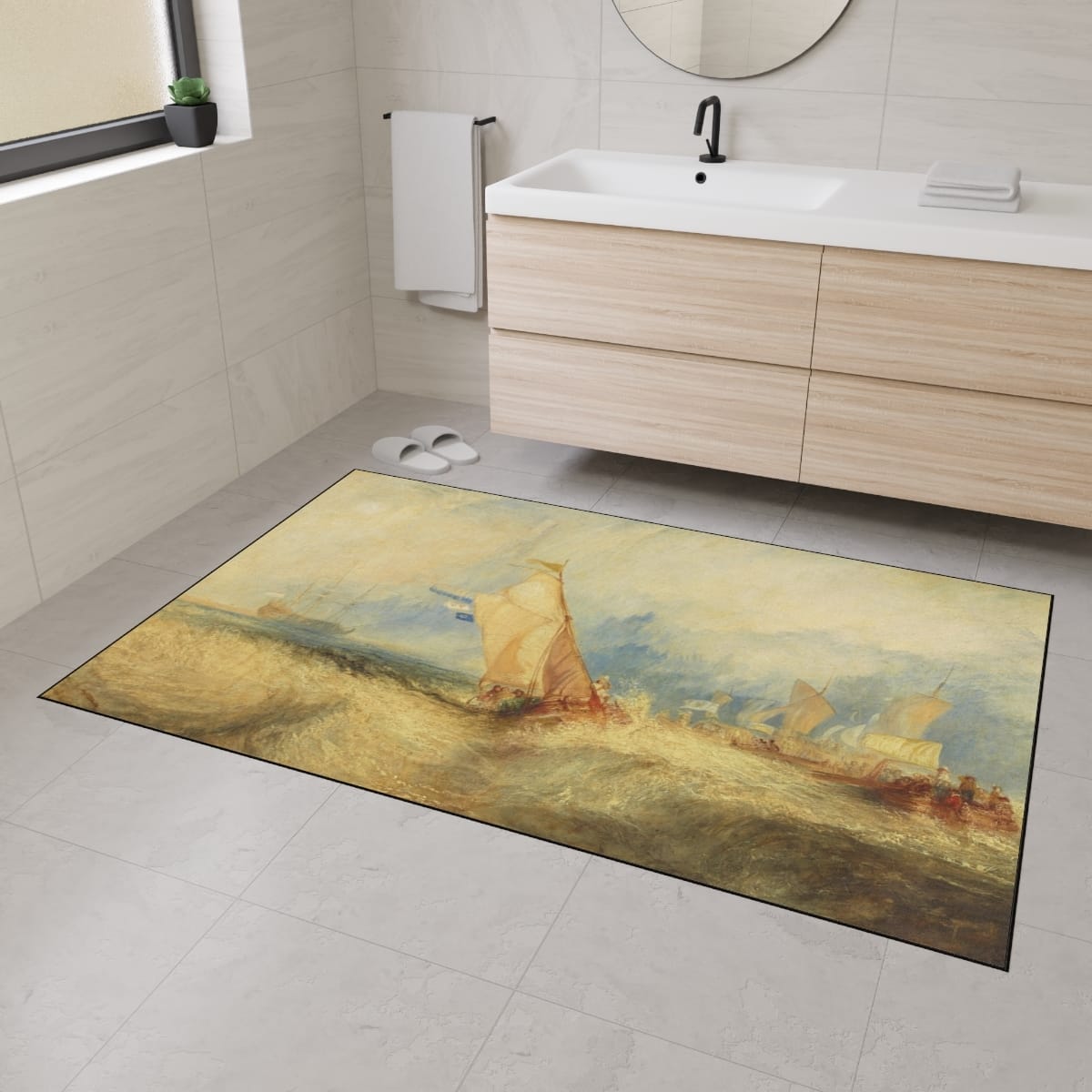 Heavy Duty Floor Art Mat, Artist Joseph Mallord William Turner, Artwork 
