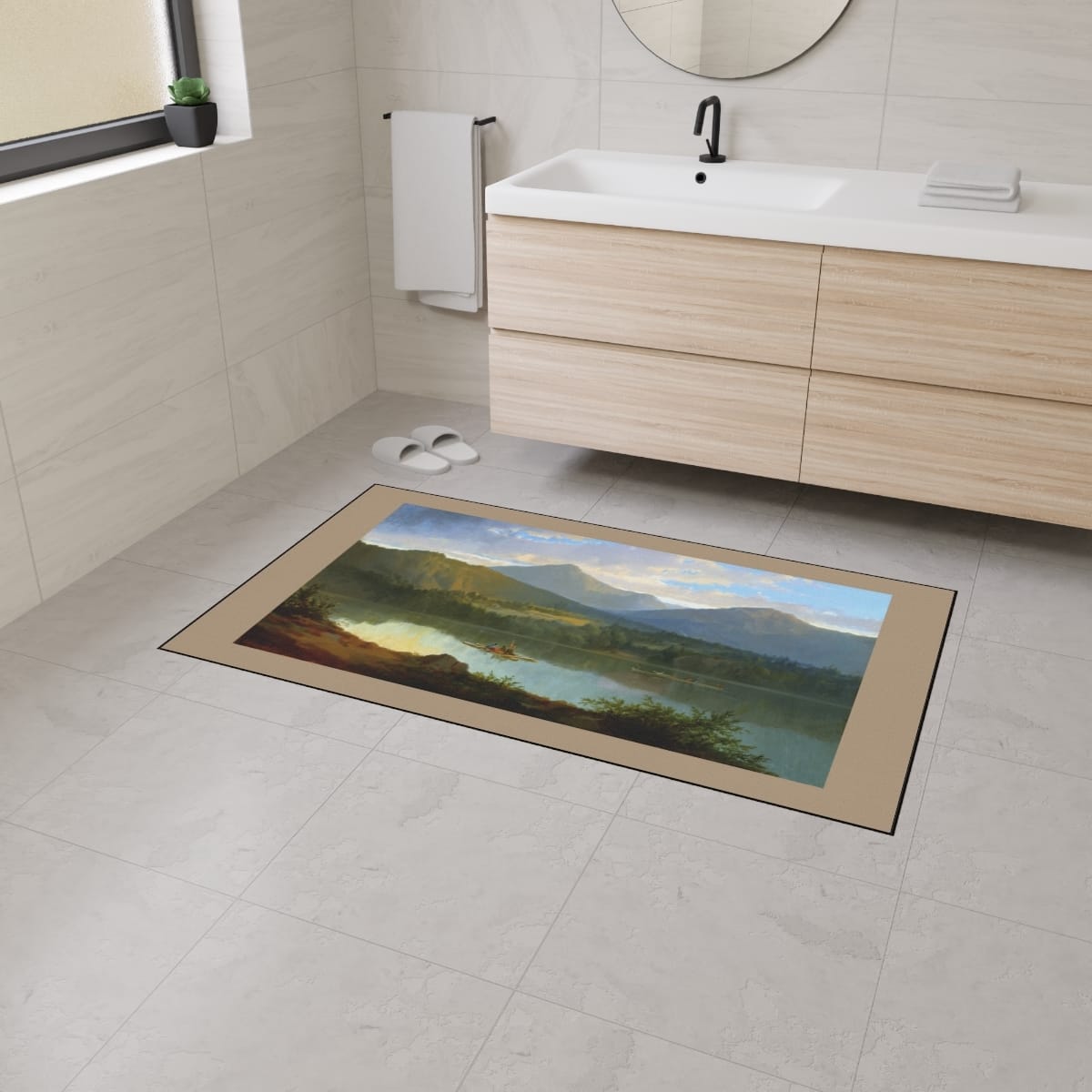 Heavy Duty Floor Art Mat, Artist John Mix Stanley, Artwork 