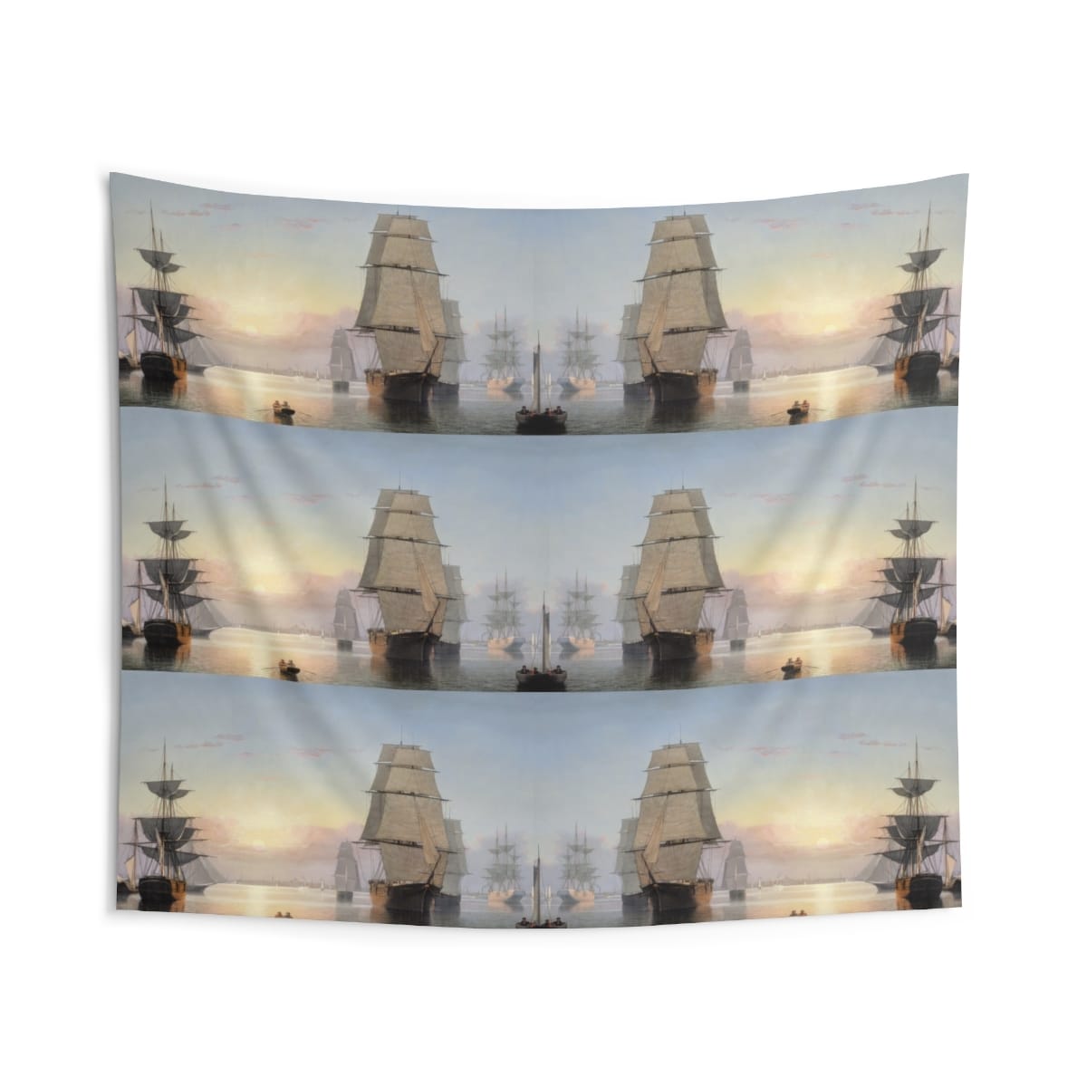 Indoor Wall Art Tapestry, Artist Fitz Henry Lane, Artwork 