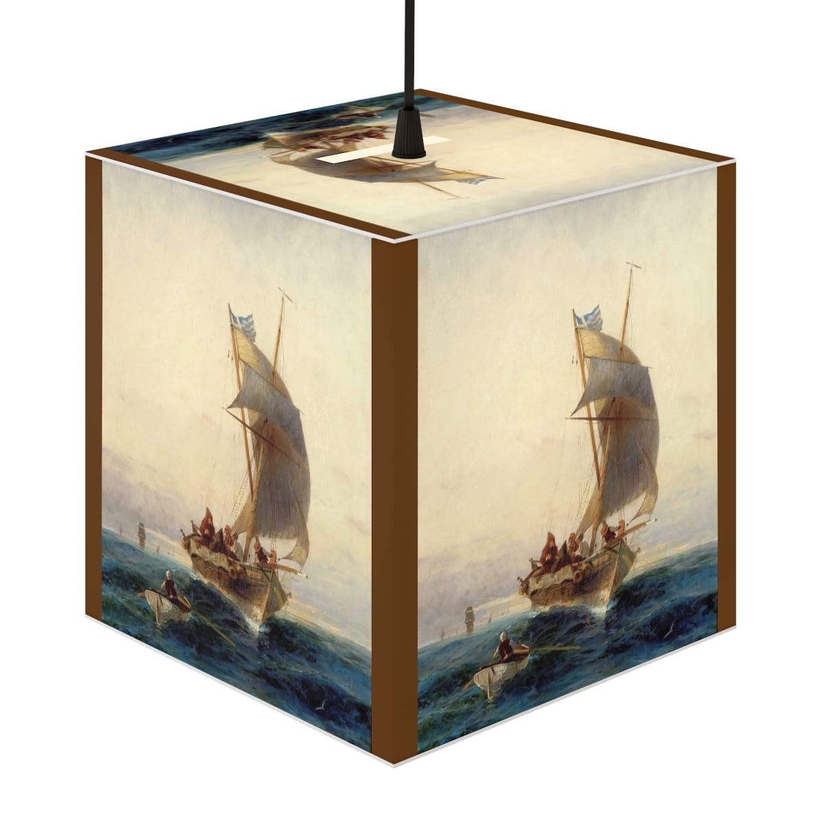 Light Cube Art Lamp, Artist Konstantinos Volanakis, Artwork 