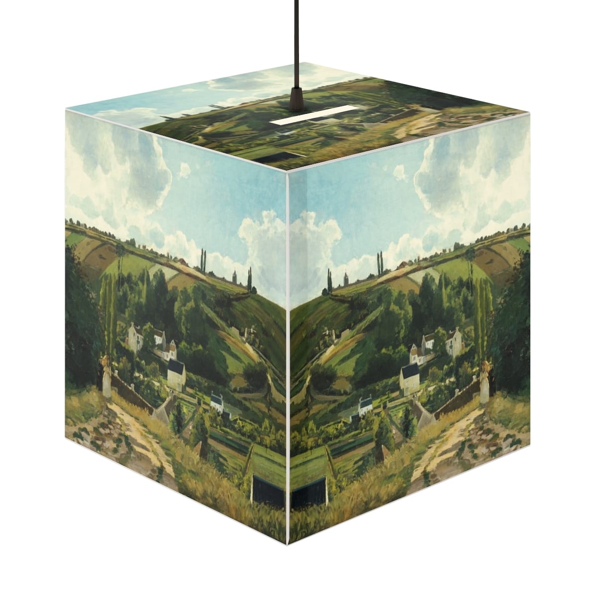 Light Cube Art Lamp, Artist Camille Pissarro, Artwork 