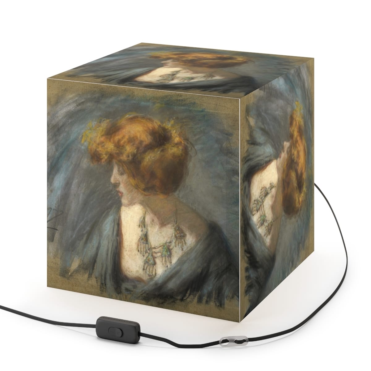 Light Cube Art Lamp, Artist Alice Pike Barney, Artwork 