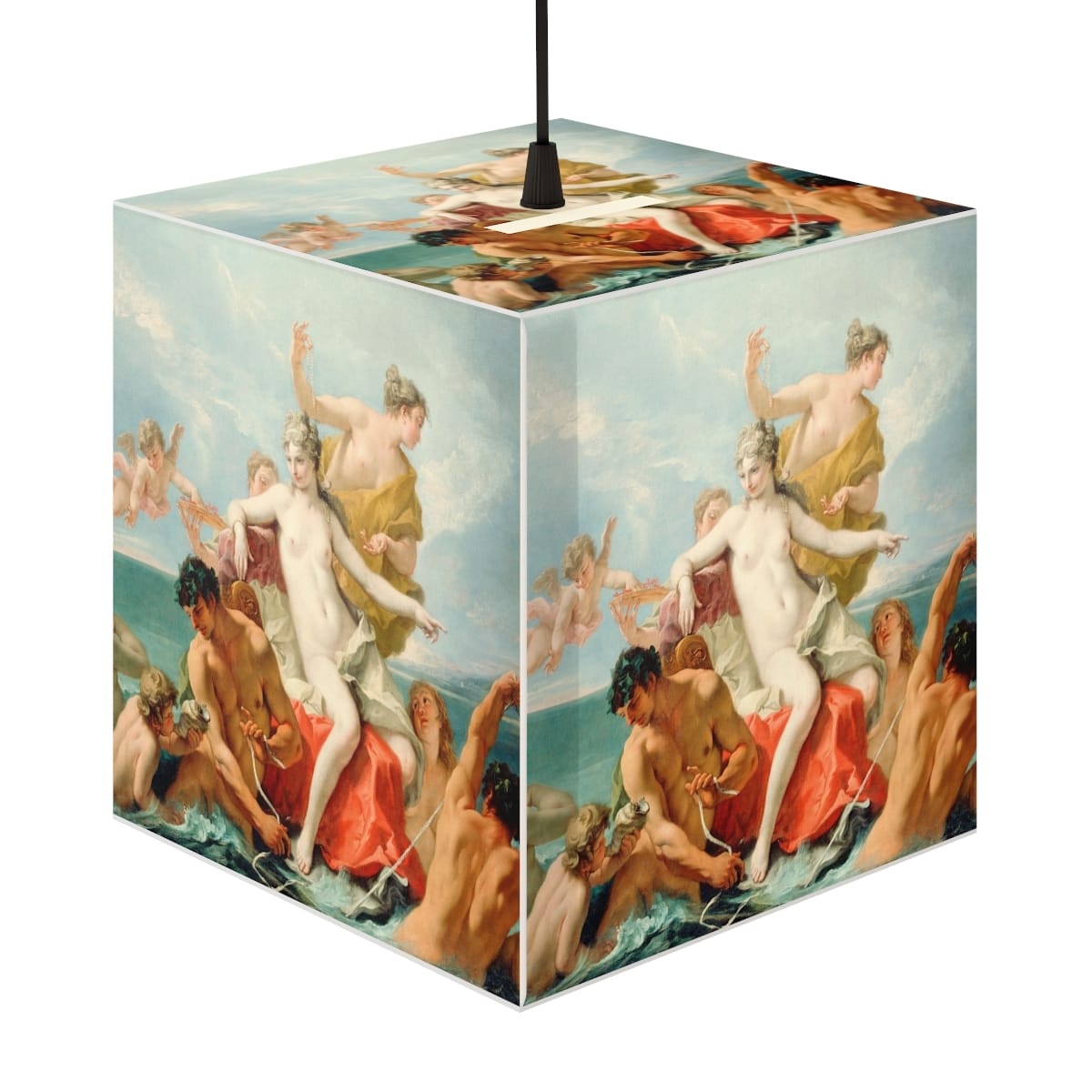 Light Cube Art Lamp, Artist Sebastiano Ricci, Artwork 