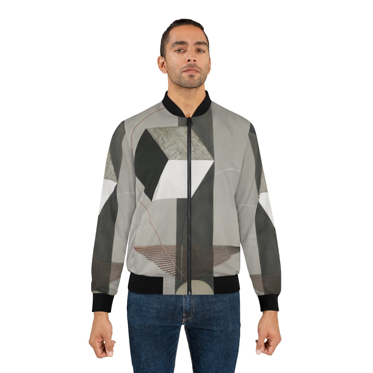 Mens Art Bomber Jacket, Artist El Lissitzky, Artwork 