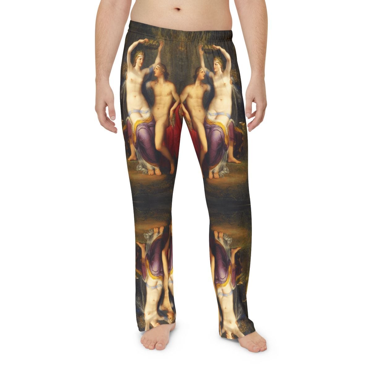 Mens Art Pajama Pants, Artist Jonas Akerstrom, Artwork 