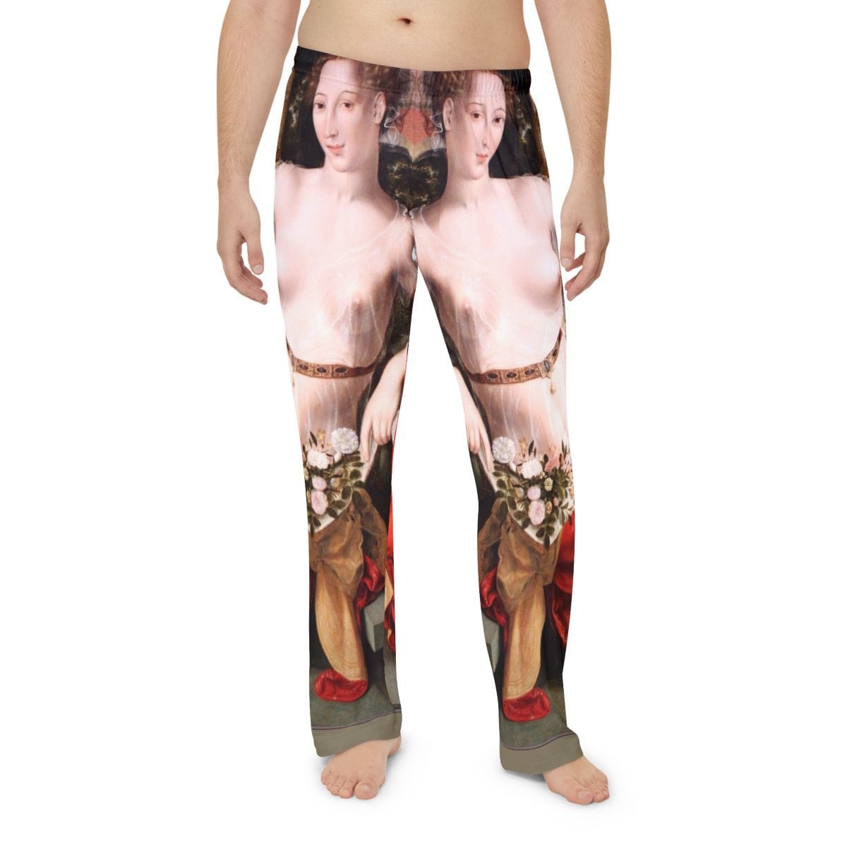 Mens Art Pajama Pants, Artist Jan Massys, Artwork 