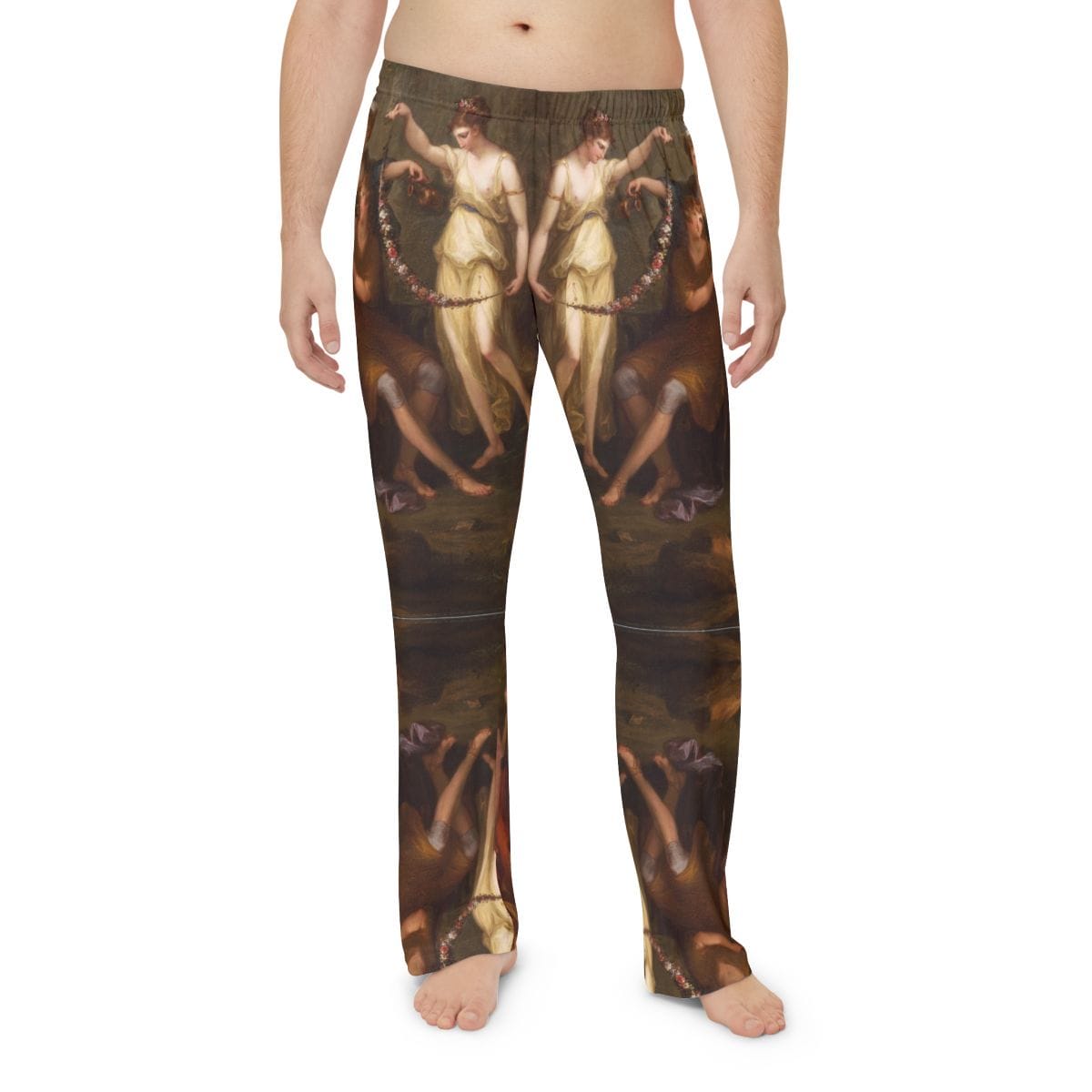 Mens Art Pajama Pants, Artist Angelica Kauffmann, Artwork 