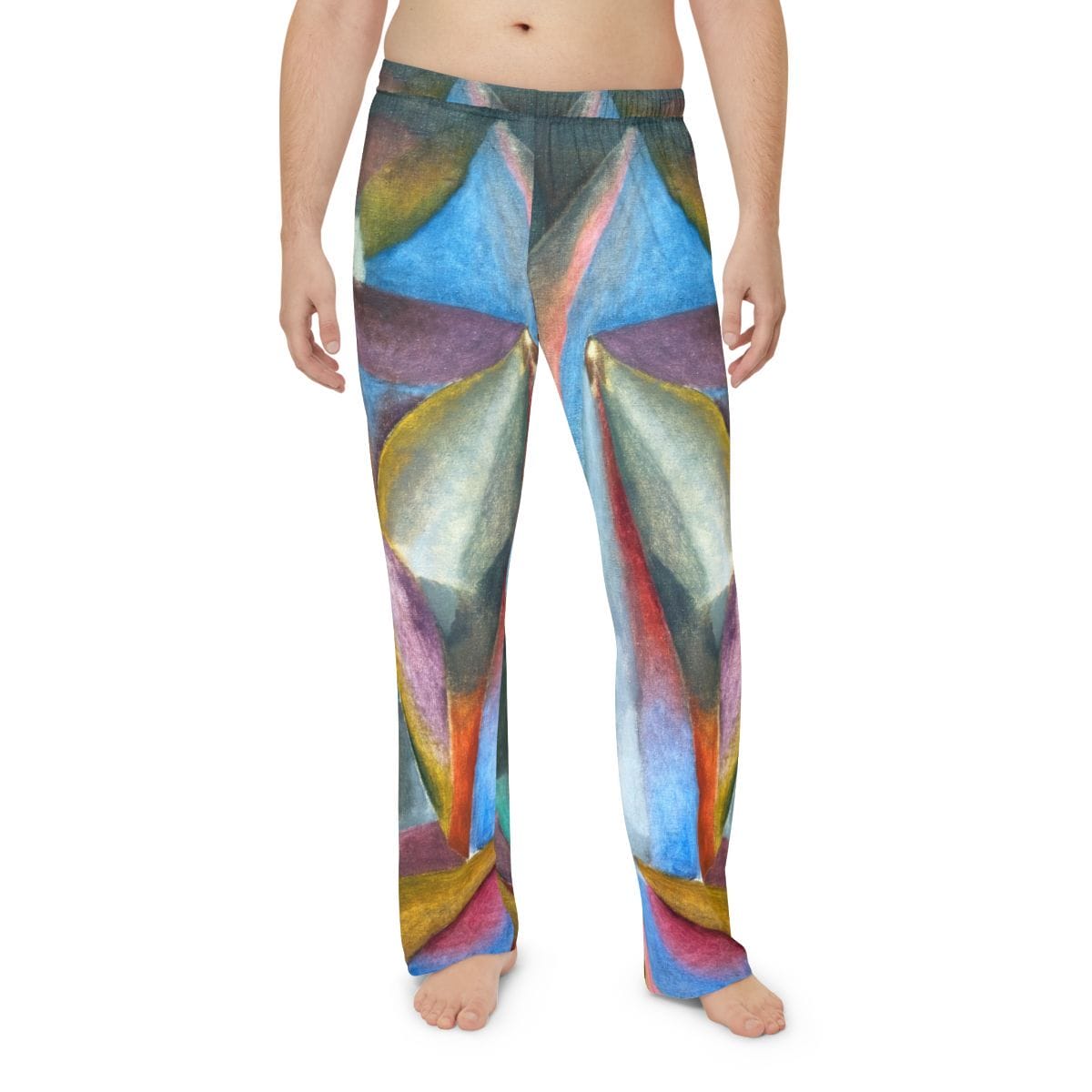 Mens Art Pajama Pants, Artist Wladimir Burljuk, Artwork 