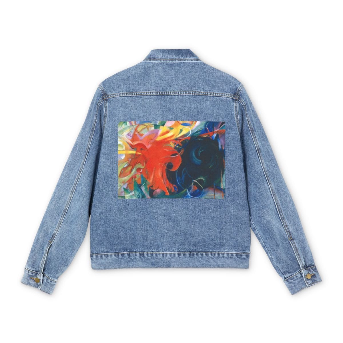 Mens Denim Art Jacket, Artist Franz Marc, Artwork 